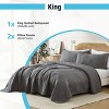 HLC.ME Weston - 3 Piece Quilt Set, Lightweight Bedspread Coverlet Set - 3 of 4