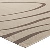 Modway Surge Abstract Area Rug 5x8 – Indoor/Outdoor Swirl Pattern in Light & Dark Beige, Durable Low Pile Polypropylene - 3 of 4