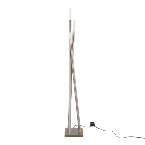 Icicle Contemporary Floor Lamp in Brushed Nickel by LumiSource - 1 of 4
