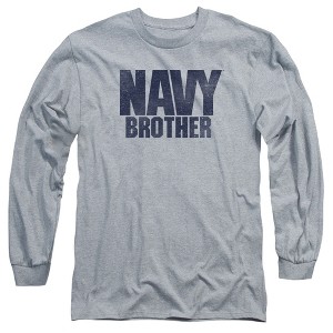 Men’s Navy Brother Long Sleeve T-Shirt - 1 of 4