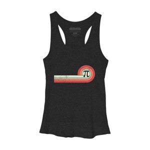 Women's Design By Humans Retro Vintage Pi Day Math Circle By TaiHan Racerback Tank Top - 1 of 2