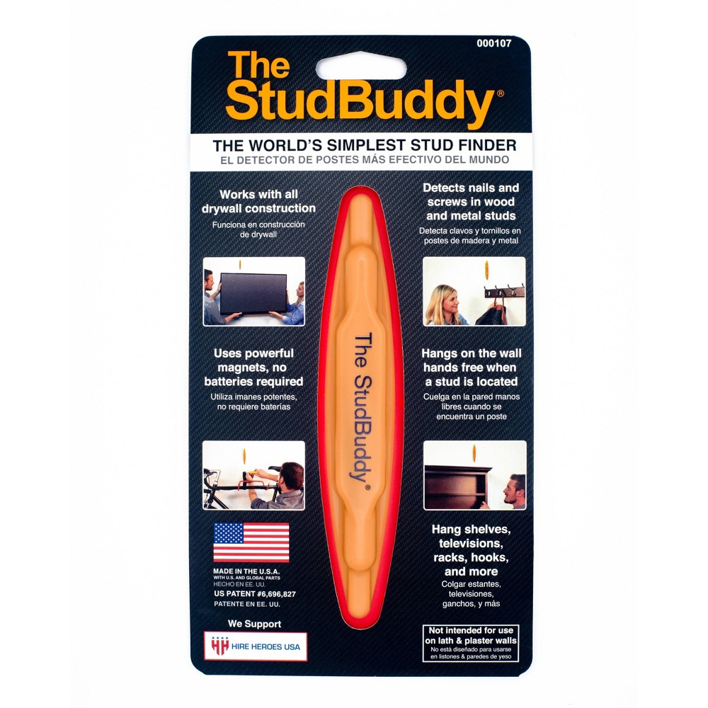 The StudBuddy Stud Finders: Lifetime Warranty, No Battery Needed, Compact Design, 8.5" Depth, 4.5" Width, 1.25" Height