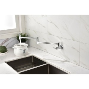 Modern Kitchen Essential: Stylish Wall-Mounted Pot Filler Faucet for Easy Cooking - 1 of 4