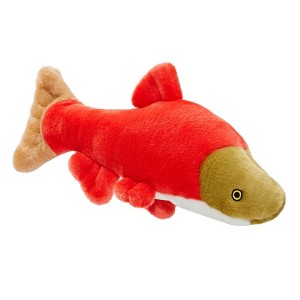 Fluff & Tuff Cedar Salmon Dog Toy - 14" - 1 of 3