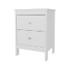 FM FURNITURE Nogales NightStand with 2 Drawers, Withe - 2 of 4