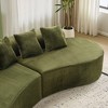111" Curved Sectional Sofa, Multi-Seat Ergonomic Design - 3 of 4