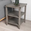 3-Tier End Table with Storage Shelves Sofa Side Table - 2 of 4