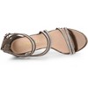 Allegra K Women's Ankle Strap Rhinestone Stiletto Heel Heeled Sandals - 4 of 4