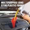 Unique Bargains Red Plastic Universal Car Auto Oil Water Fuel Gas Petrol Funnel 9.6"x2.9" - 2 of 4