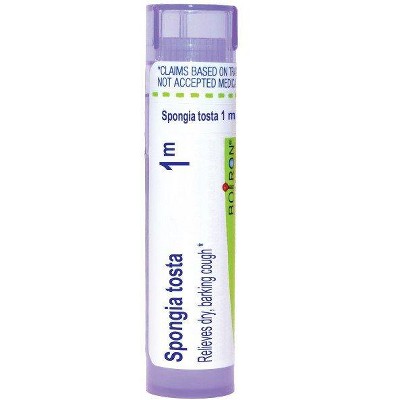 Spongia Tosta 1M by Boiron Homeopathic Single Medicine For Cough, Cold & Flu  -  80 Pellet