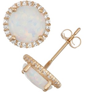 Designs By Gioelli 10K Gold Gemstone Stud Earrings - 1 of 2
