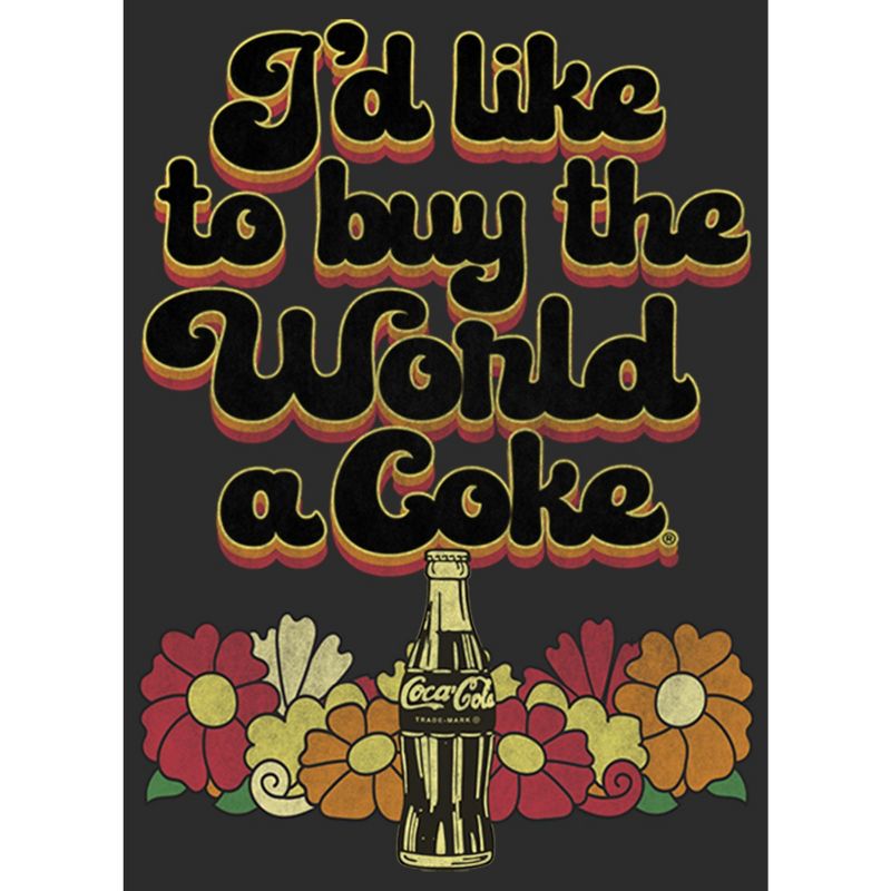 Women's Coca Cola Unity I'd Like to Buy the World a Coke Retro T-Shirt, 2 of 5