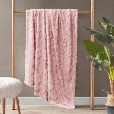 Sapphtopaz Oversized Faux Fur Throw Blanket, 60" x 70" Reversible Faux Mink Luxury Decorative Blanket, Throw Blanket for Couch, Fleece Blankets