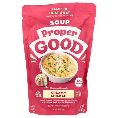 Proper Good, Creamy Chicken Soup, 12 oz