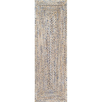 Nuloom Eliz Braided Denim and Jute Indoor Area Rug