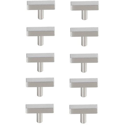 Elegant Lighting Dior Brushed Nickel T Bar Pull Multipack (set of 10)