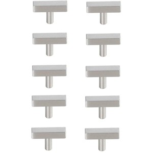 Elegant Lighting Dior Brushed Nickel T Bar Pull Multipack (set of 10) - 1 of 4
