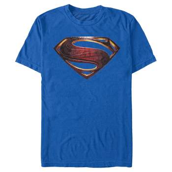  Superman - Camiseta para hombre azul marino y escudo blanco en  brezo, Gris (Heather) : Ropa, Zapatos y Joyería