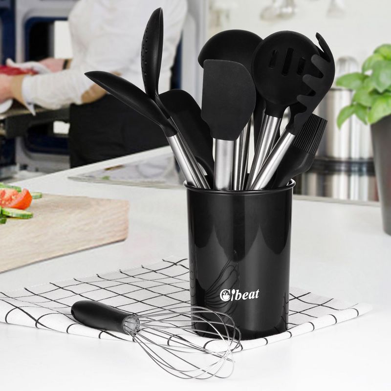 WhizMax Silicone Cooking Utensil Set, Silicone Cooking Kitchen Utensils Set, 2 of 10