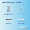 Intex Easy Set Inflatable Puncture Resistant Circular Above Ground Portable Outdoor Family Swimming Pool with Filter - 3 of 4