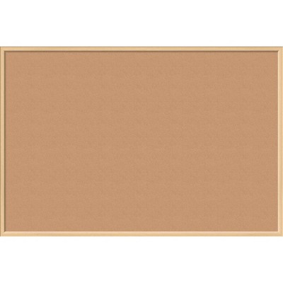 U Brands Cork Bulletin Board 70 x 47 Inches Oak MDF Frame 2872U00-01