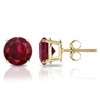 Elegant 14K Yellow Gold stud earrings with a colored cubic zirconia birthstone for a sophisticated touch. - 4 of 4