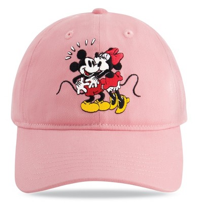 Collections Etc Mickey & Minnie Charming Adjustable Baseball Hat