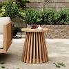 Christopher Knight Home Sabine Rustic Patio Acacia Wood Round Coffee Table - 2 of 4