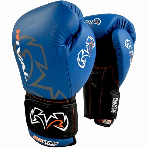 Rival Boxing RS10V Optima Hook and Loop Sparring Gloves - 18 oz. - Blue