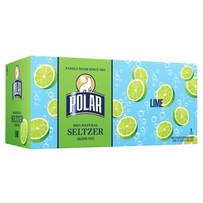 Polar Lime Seltzer Water - 8pk/12 fl oz Cans