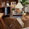 Clear Acrylic Display End Table | Sleek Contemporary Design for Living Room Decor - 2 of 4