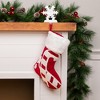 Northlight Reindeer and Snowflake Embroidered Christmas Stockings - 20" - Set of 3 - 4 of 4