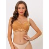 Agnes Orinda Women's Available for Plus Size Soft Cup Full Coverage Comfort Lace Front Wirefree Bra - 4 of 4
