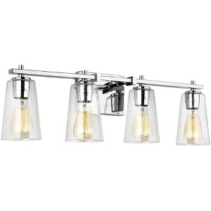 Generation Lighting Mercer 28 3/4" Wide Chrome 4-Light Bath Light - 1 of 4