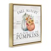 Stupell Industries Fall Country Market Pumpkins Floating Frame Canvas Art - 2 of 4
