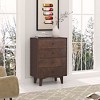 NicBex Narrow Console Table with 4 Drawers,Stylish Minimalist Entryway Table with Round Knobs,Modern Couch Table for Living Room,Auburn - 2 of 4