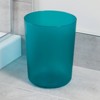 iDESIGN Finn Round Plastic Trash Can Compact Wastebasket Garbage - 3 of 3