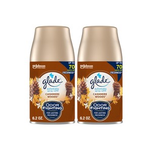Glade Automatic Spray Air Freshener - Cashmere Woods - 6.2oz/2pk - 1 of 4