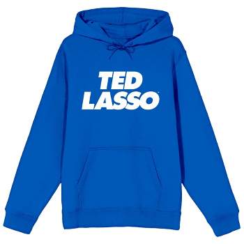 Ted Lasso White Title Men's Royal Blue Sweatshirt
