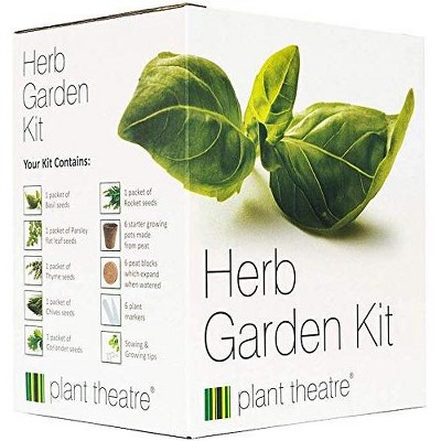 Plant Theatre Herb Garden Kit - Plant Seed Kit - 6 Different Herbs to Grow - Everything You Need to Start Growing in one Box!