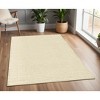 Ivory Wool Geometric Hand Knotted Area Rug - 2 of 4