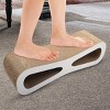 Sandinrayli Wave Cat Scratcher Lounge Toy with Catnip, White - 4 of 4