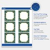 Avery Labels, 3" x 3", Gold-Teal Berries, Matte, 60ct - 3 of 4