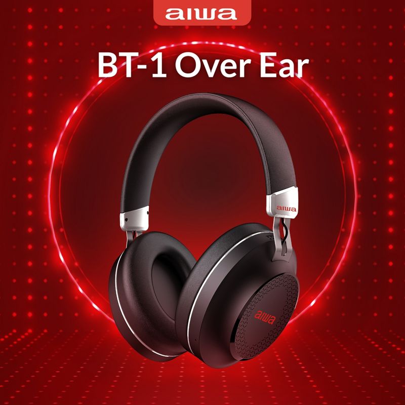 AIWA BT-1 Over Ear Wireless Bluetooth Headphones, 4 of 9