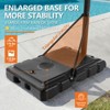 ELJGET Portable Basketball Hoop, 4.2–10FT Adjustable Height Goal System with 44" Shatterproof Backboard for Kids & Adults, Outdoor Court Hoop - 4 of 4