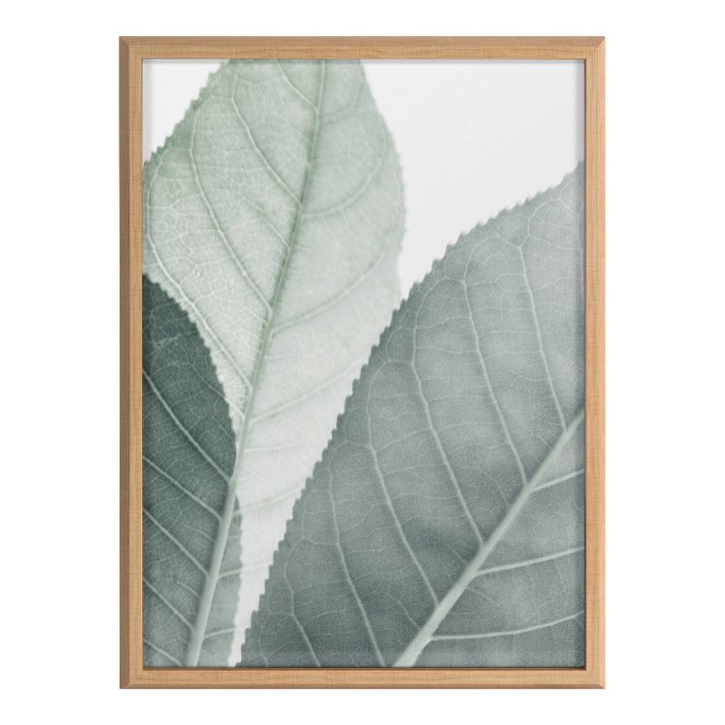 18&#34; x 24&#34; Blake Modern Green Leaf Botanical Framed Printed Glass Natural - Kate &#38; Laurel All Things Decor, 3 of 12