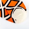 Orange, Black and White Geometric Pattern Ankle Socks (Men's Sizes, Adult Large) from the Sock Panda - 2 of 3