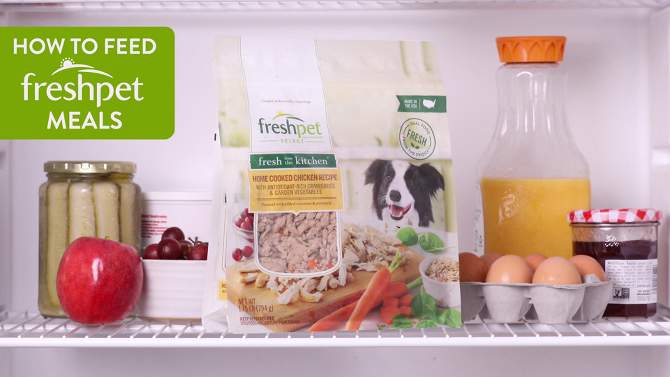 Freshpet Select Fresh From the Kitchen Home Cooked Chicken and Vegetable Recipe Refrigerated Dog Food, 2 of 8, play video