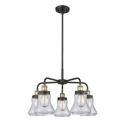 Bellmont - 5 Light Stem Hung Chandelier In Art Deco Style-15.25 Inches Tall and 24 Inches Wide