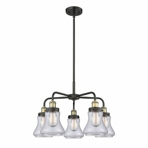 Bellmont - 5 Light Stem Hung Chandelier In Art Deco Style-15.25 Inches Tall and 24 Inches Wide - 1 of 1
